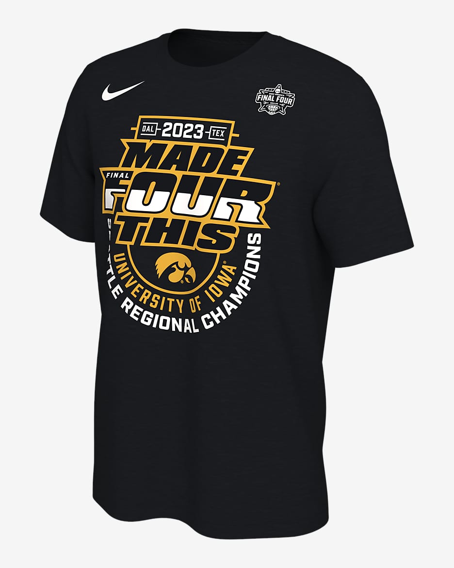 Iowa Men s Nike College Regional Champs T Shirt. Nike